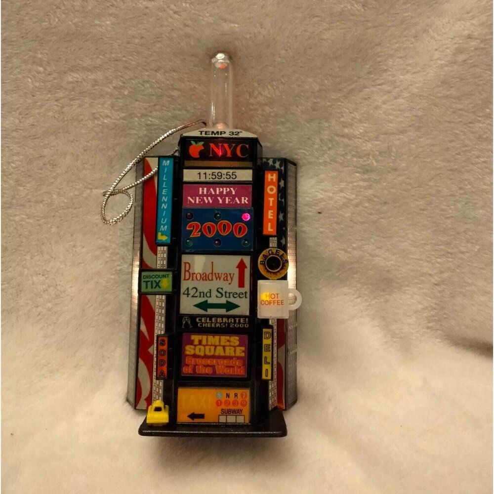 Christmas ornament Lights and music 2000 millennium Dick Clark Time Square NY